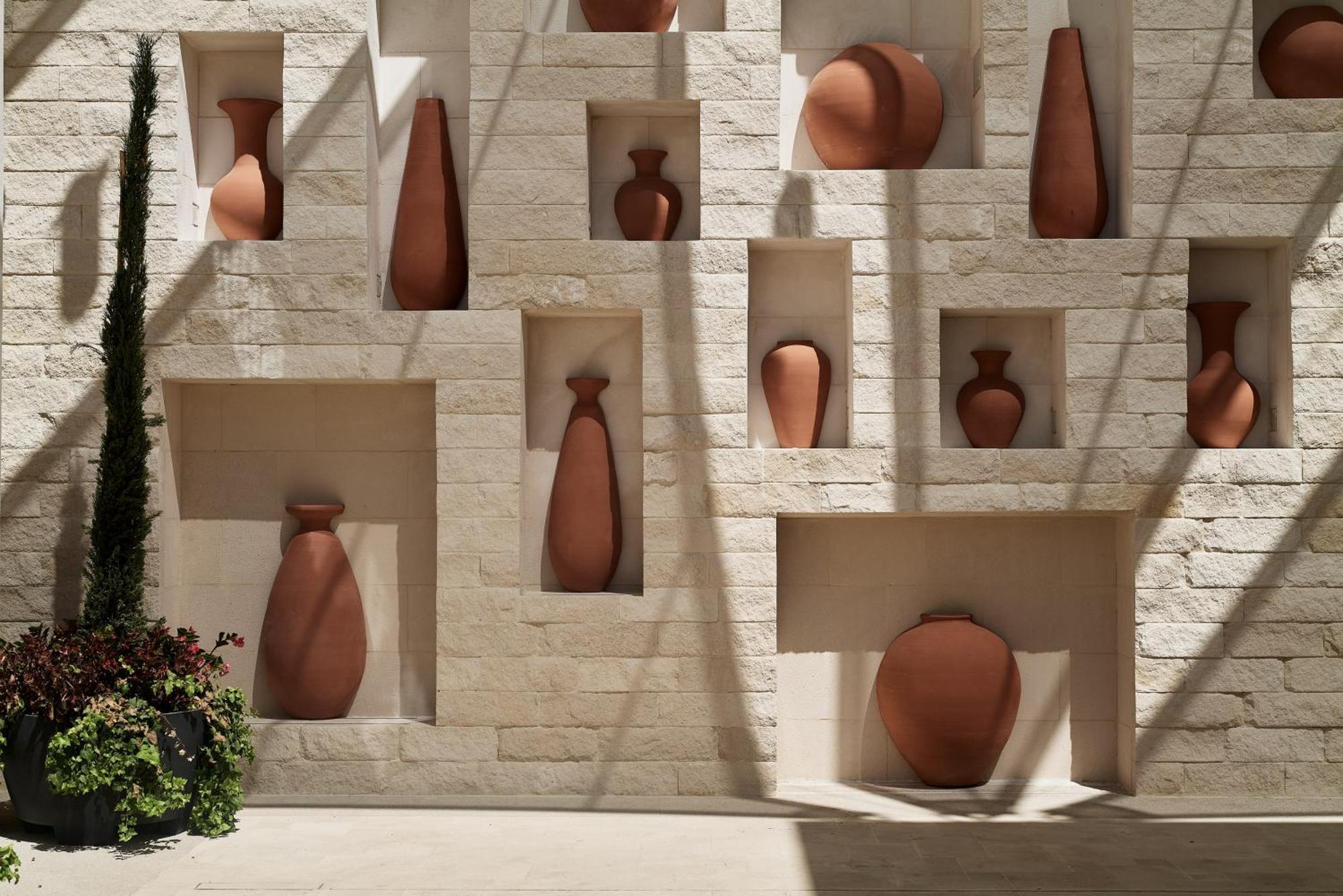 City Of Dreams Mediterranean - Integrated Resort, Casino & Entertainment Limassol Exterior photo Terracotta vases at the entrance of the museum